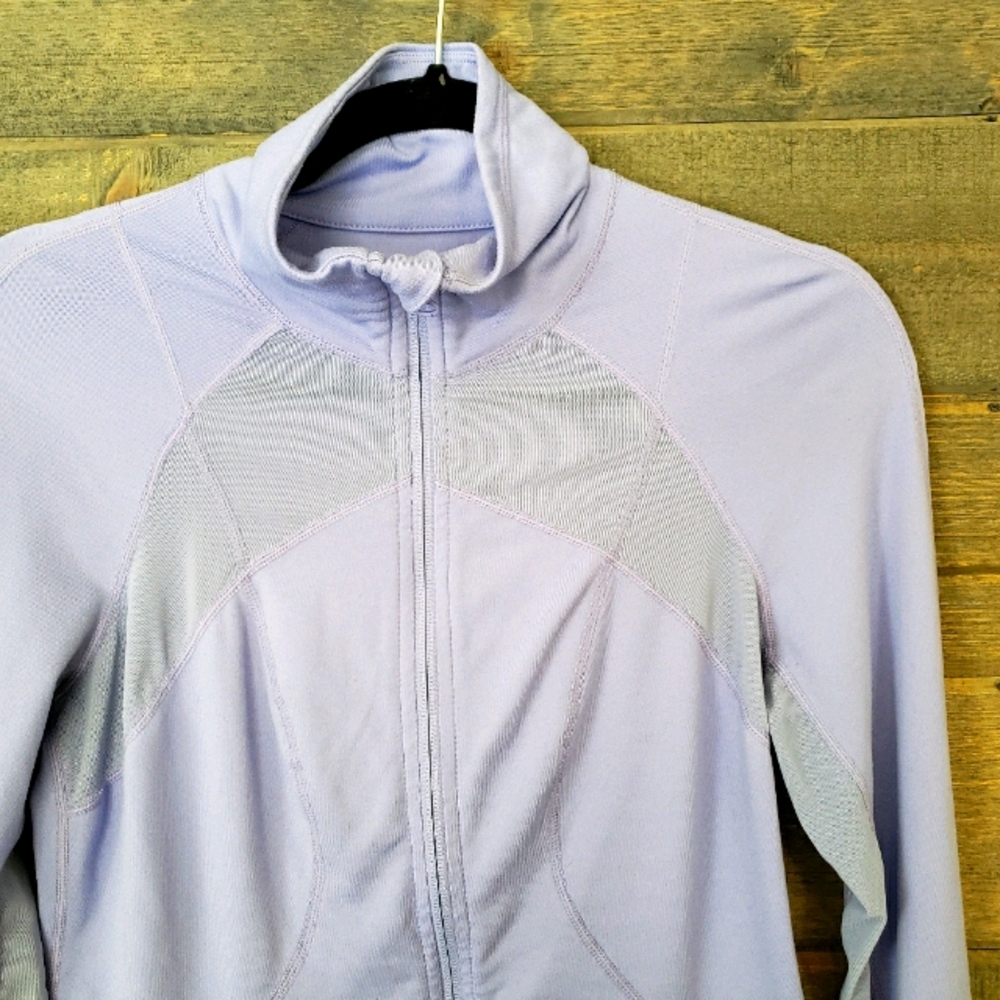 Zella Mesh Full Zip Jacket Small Purple - Picture 2 of 7